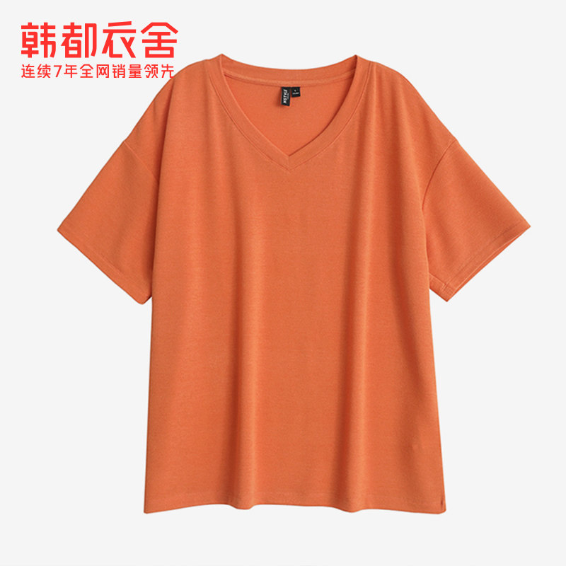 韩都衣舍2020夏新网红ins潮女t恤 韩都衣舍秀衣莲T恤