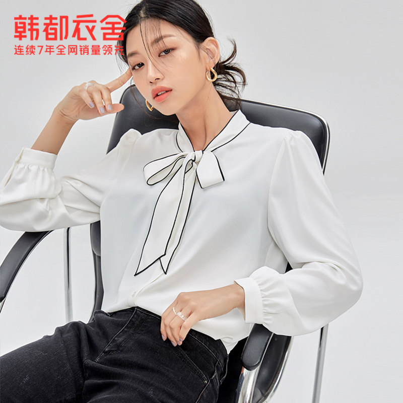 【iu同款】韩都衣舍2020秋装新款衬衫 韩都衣舍衬衫