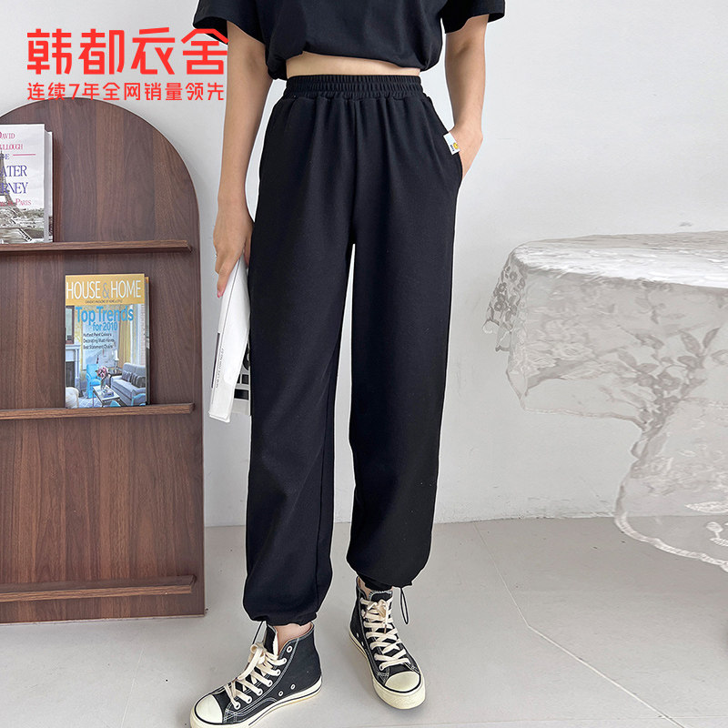 韩都衣舍2022韩版夏新款宽松休闲裤 韩都衣舍休闲裤