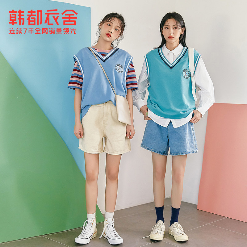 【明星同款】韩都衣舍x时代秋装马甲 韩都衣舍敏丽马夹