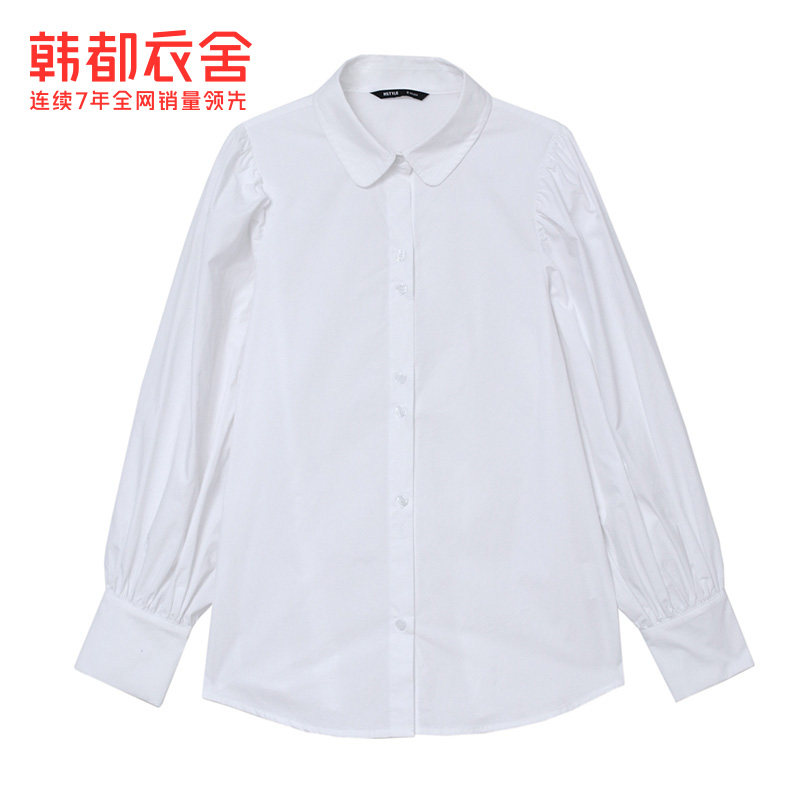 韩都衣舍2020秋季新款宽松小众衬衫 韩都衣舍衬衫