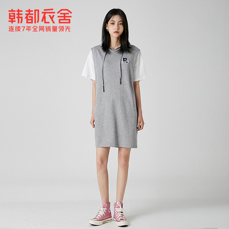 韩都衣舍2020年秋装新款拼接连衣裙 韩都衣舍敏丽连衣裙