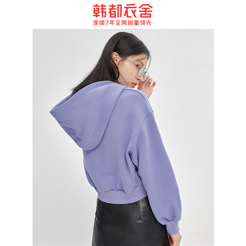 韩都衣舍2020秋季新款韩版盐系卫衣 韩都衣舍卫衣/绒衫