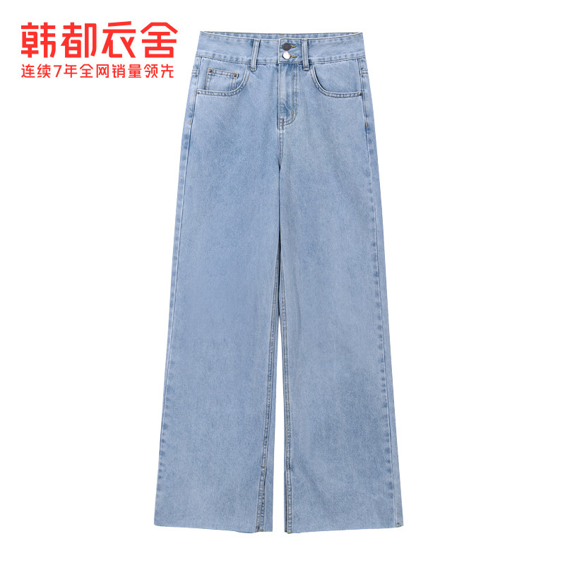 【iu同款】韩都衣舍2020秋新款牛仔裤 韩都衣舍牛仔裤