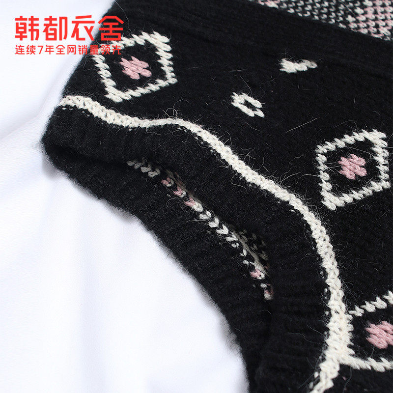 韩都衣舍2020秋新款宽松日系女马甲 韩都衣舍马夹