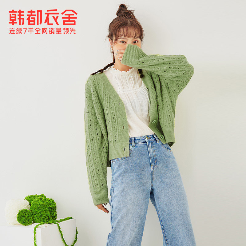 韩都衣舍2020秋季新款韩版风针织衫 韩都衣舍毛针织衫