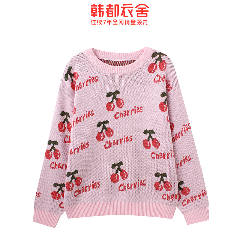 韩都衣舍2020冬季新款韩版针织衫 韩都衣舍锦鑫通达毛衣