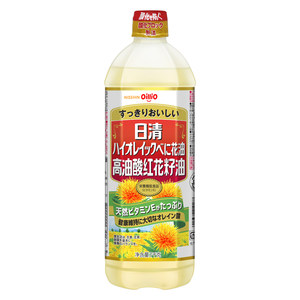 日式日清高油酸红花籽油1kg植物食用油压榨健康家用油