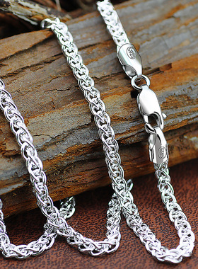 时尚纯银肖邦链银链子男女生通用