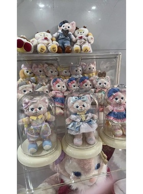 亚克力玻璃罩塑料手办收纳桶透明防尘公仔模型泡泡玛特摆件展示盒