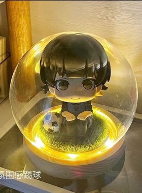 lookup展示盒透明防尘盲盒收纳手办玩偶圆形玻璃罩子创意桌面摆件