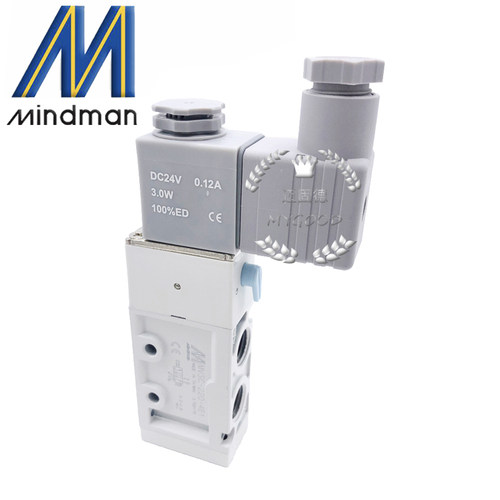 Mindman台湾金器原装现货MVSC-220-4E1,4E2C两位五通电磁阀高频 - 图3