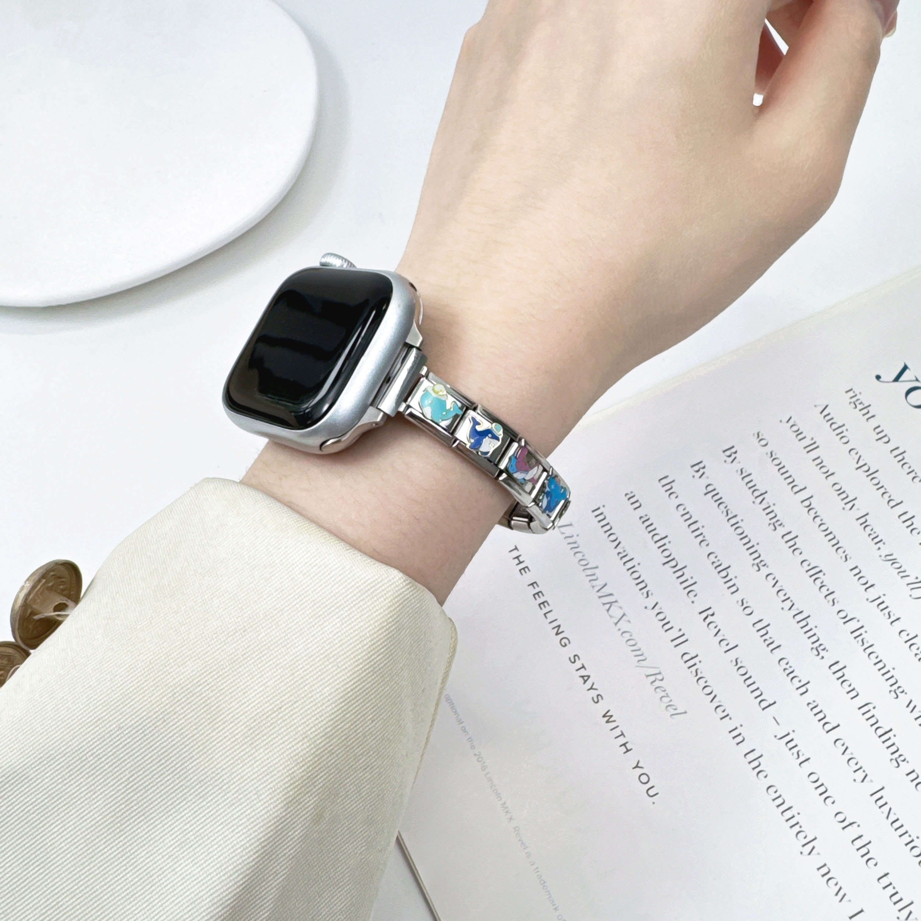 Trusta意大利模块手链小众简约年份纪念日可拆卸拼接表带情侣礼物 - 图1