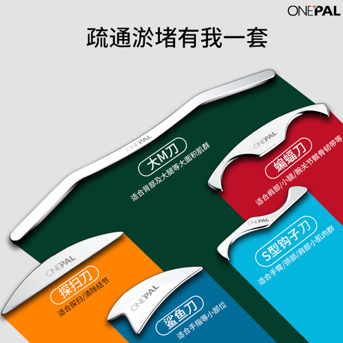 ONEPAL专业筋膜刀全套肌筋膜松解刀颈膜刀筋膜放松刀肌肉按摩 - 图2