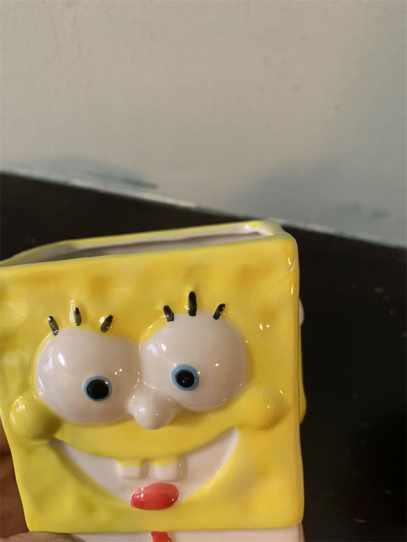 久物 有瑕疵手绘海绵宝宝系列储物罐陶瓷罐子儿童派大星好朋友,淘宝优惠券,粉丝福利购,淘宝优惠卷