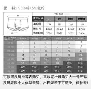 健丹鸟男士内裤平角裤纯棉青年短裤性感透气潮男生中腰四角裤头。