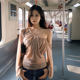 ເສື້ອ chiffon ແຂນຍາວຂອງແມ່ຍິງຝຣັ່ງ
