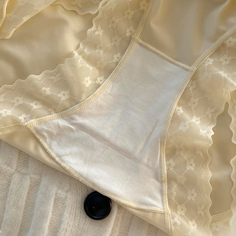 蕾丝内裤女士抑菌裆无痕高腰收腹底裤衩女生性感三角短裤夏季薄款,淘宝优惠券,粉丝福利购,淘宝优惠卷