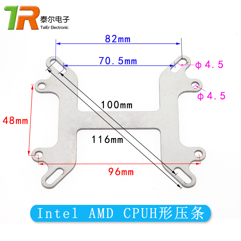 水冷头扣具CPU电脑intel AMD支架夹具液冷水板半导体制冷片固定夹 - 图0