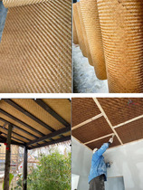 Furnishing Suspended Ceiling Bamboo Mat Construction Site Bamboo Mat Decoration Ceiling Hollowed-out Bamboo Mat Environmental Bamboo Mat Suspended Ceiling Bamboo Mat Subcustom