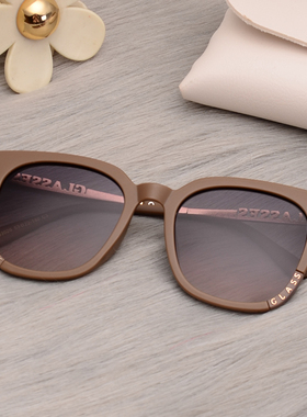 精致字母女士大框偏光墨镜