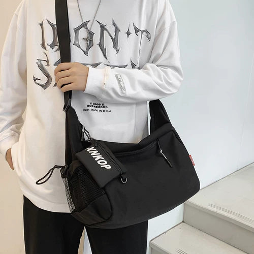 Мужская японская вместительная и большая сумка через плечо, сумка на одно плечо