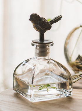 复古小型玻璃器皿密封精油香薰瓶