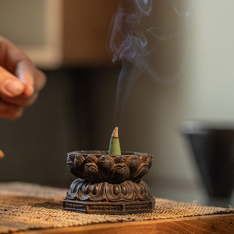 复古中式香插香座小摆件线香塔香底座摆放托盘檀香放置器创意香托,淘宝优惠券,粉丝福利购,淘宝优惠卷
