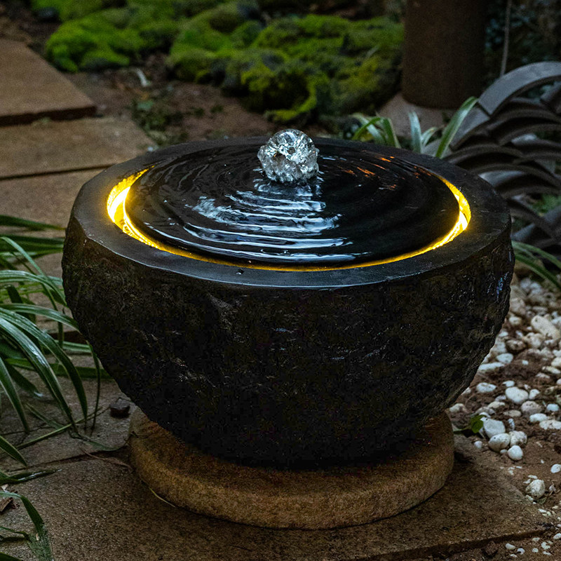 聚宝盆流水摆件循环水中式复古花园装饰户外庭院水景园林鱼池造景,淘宝优惠券,粉丝福利购,淘宝优惠卷