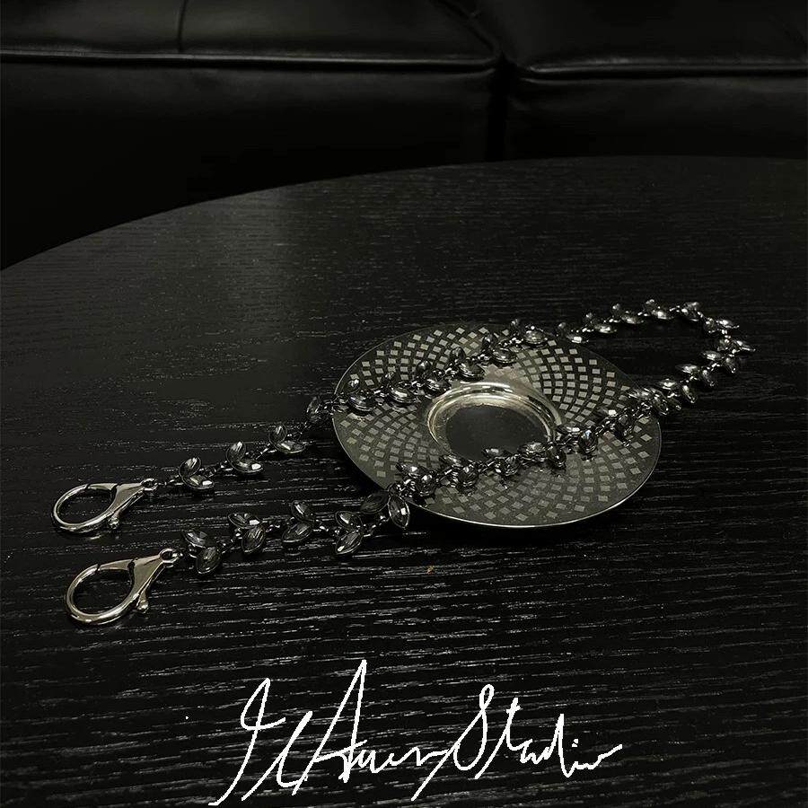 JCAESAR BLACK CIRRUS TRPUSERSCHAIN 黑藤蔓宝石裤链