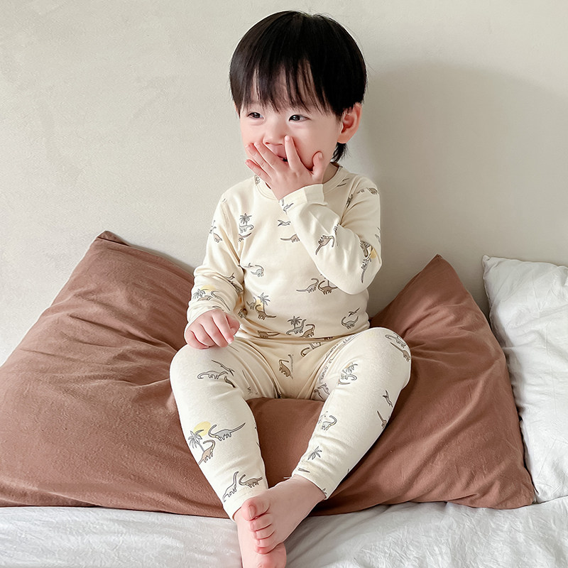 儿童秋衣秋裤男童春秋长袖女童宝宝无痕保暖内衣套装打底纯棉毛衫,淘宝优惠券,粉丝福利购,淘宝优惠卷