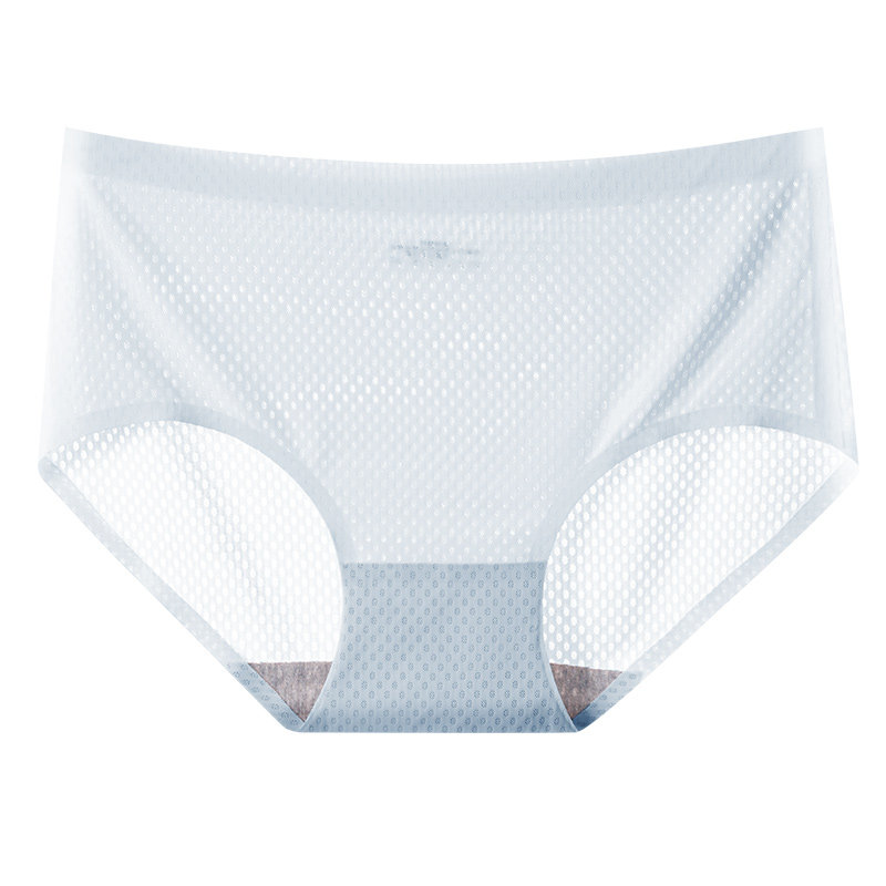 无痕冰丝纯棉抗菌中腰女士内裤透气性感新款收腹少女大码三角短裤,淘宝优惠券,粉丝福利购,淘宝优惠卷