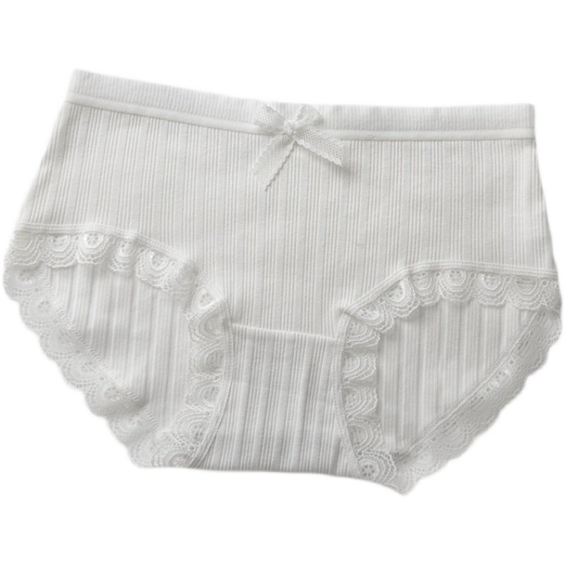 5条白色纯棉内裤女生日系少女透气大码全棉抗菌纯色女士三角裤,淘宝优惠券,粉丝福利购,淘宝优惠卷
