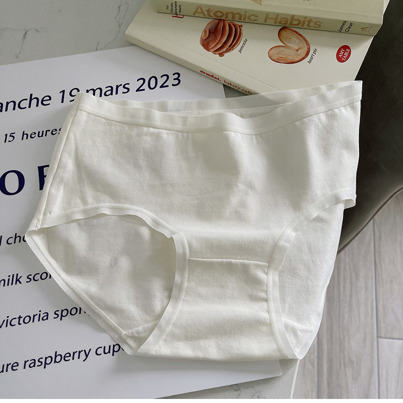 5条白色纯棉内裤女生日系少女透气大码全棉抗菌纯色女士三角裤,淘宝优惠券,粉丝福利购,淘宝优惠卷