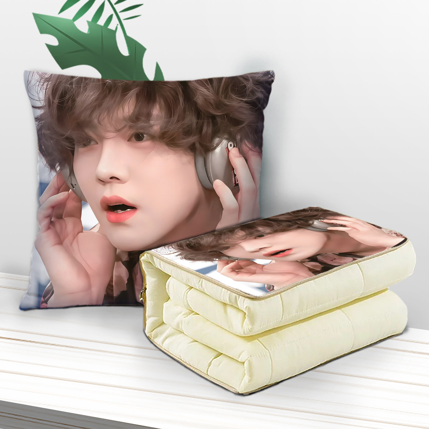 鹿晗抱枕超软两用多功能空调被办公抱枕被子二合一被子午睡宿舍,淘宝优惠券,粉丝福利购,淘宝优惠卷