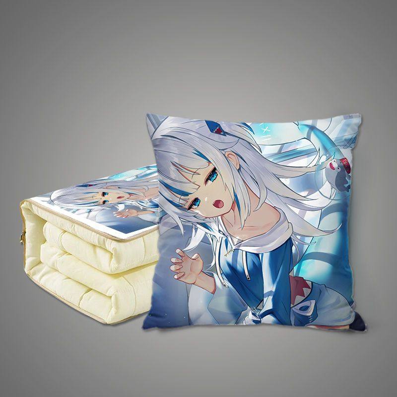 GawrGura古拉抱枕被两用多功能空调被办公室午睡枕头被宿舍被子,淘宝优惠券,粉丝福利购,淘宝优惠卷