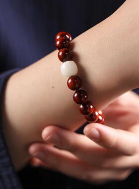 檀木DIY手工编织跑环10mm佛珠念珠单圈手串菩提老型珠手串礼