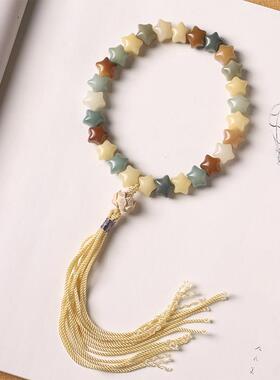 国潮原创原籽菩提风化多宝漫天星创意个性防丢手机挂绳文玩手串女