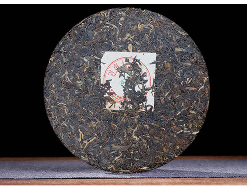 普文茶厂云南勐海普洱茶生茶饼06年中期茶老茶云芽七子饼茶357g - 图0