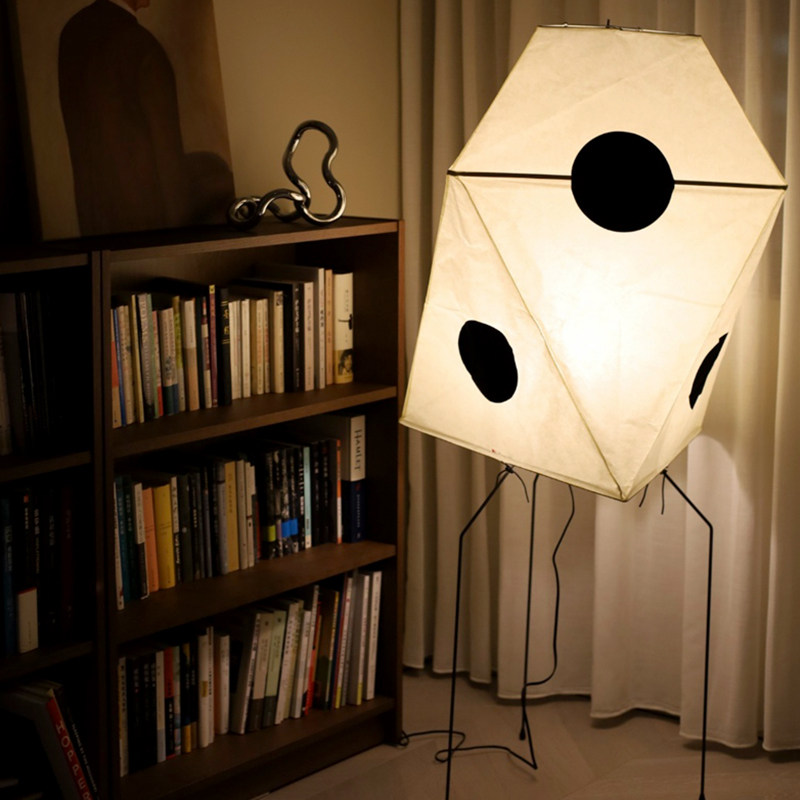 野口勇侘寂风落地灯民宿设计师宣纸灯饰艺术个性客厅日式落地灯 - 图0