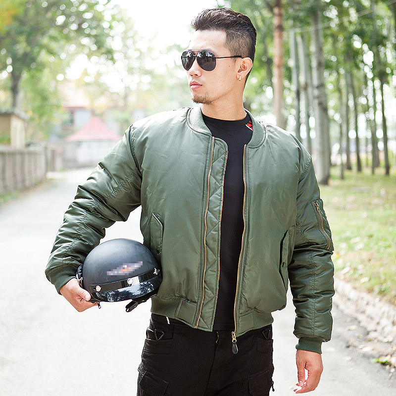 美国飞行员夹克MA1空军夹克执政官战术棉服男女加厚防水飞行夹克_虎窝淘