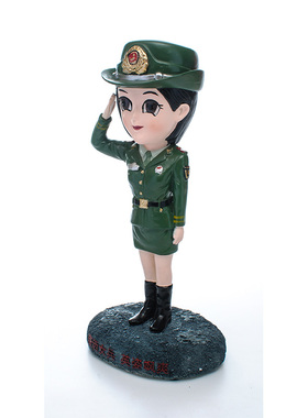 武井公仔军人手办武井女玩偶摆件