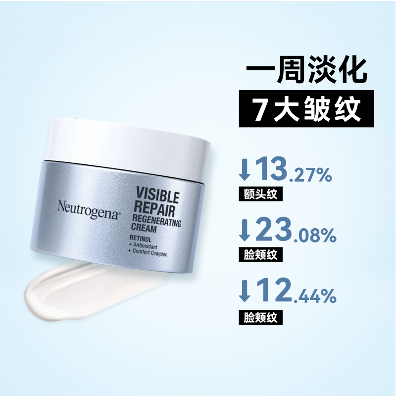 露得清维A醇抗皱修护面霜补水保湿紧致淡纹抗初老50g