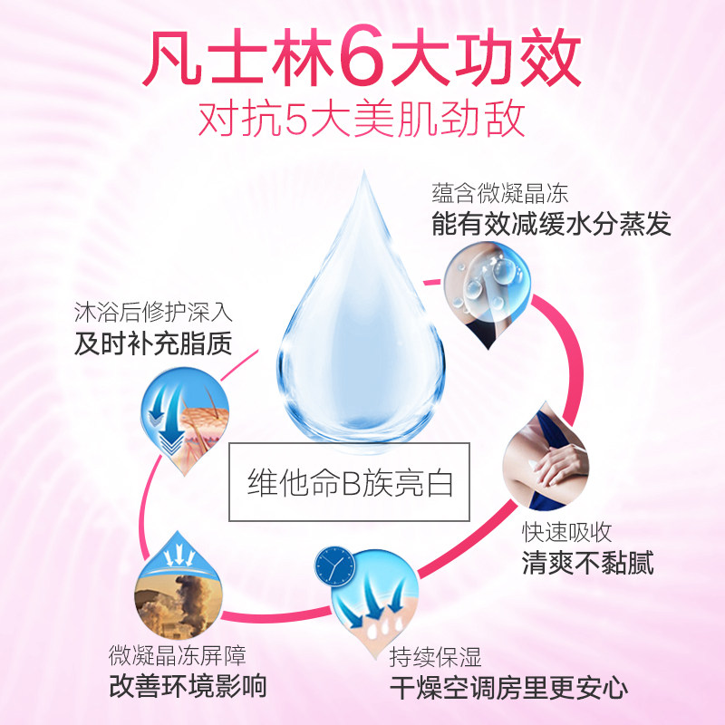 万宁凡士林烟酰胺净白精华身体乳 万宁海外身体乳液