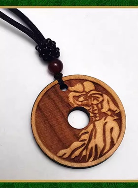 象运泰顺吊坠桃木钥匙扣属猴人2026年吉祥物男女生肖猴佩戴挂件