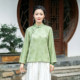 ຈີນຄລາສສິກ cheongsam ເທິງປັບປຸງ elegant buckle ບາດເຈັບແລະແບບຈີນແບບຈີນ slanted lapel cheongsam Tang ຊຸດສໍາລັບແມ່ຍິງ