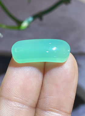 天然冰种阳绿澳洲绿玉髓戒指蛋面戒指送女友送闺蜜