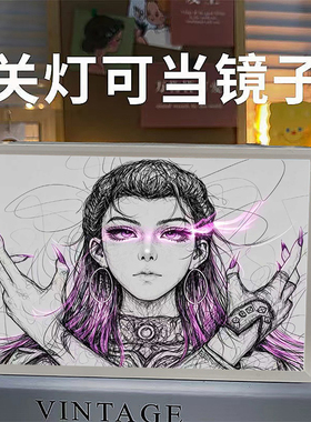 无畏契约镜子灯光画捷风暮蝶房间装饰桌面摆件小夜灯生日礼物男生