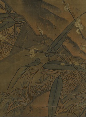 马远梨花山鸟图宋画高清微喷复制工笔花鸟客厅装饰挂画台北故宫藏