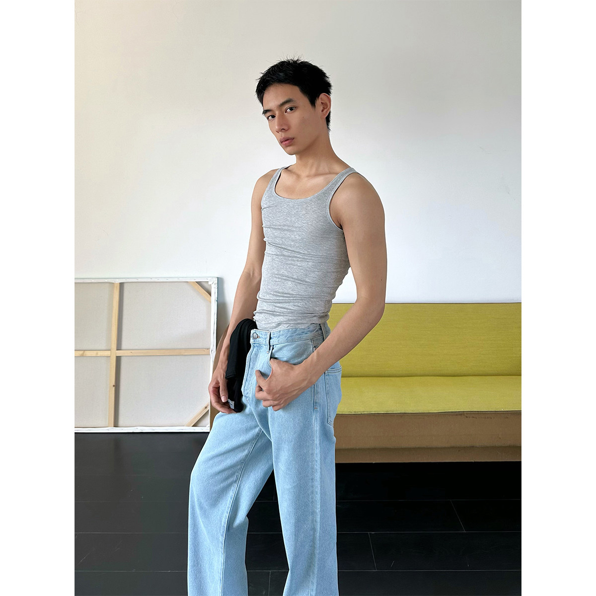 TRENDYWU 基础百搭“常规”性感叠穿弹力螺纹透气运动贴身背心,淘宝优惠券,粉丝福利购,淘宝优惠卷